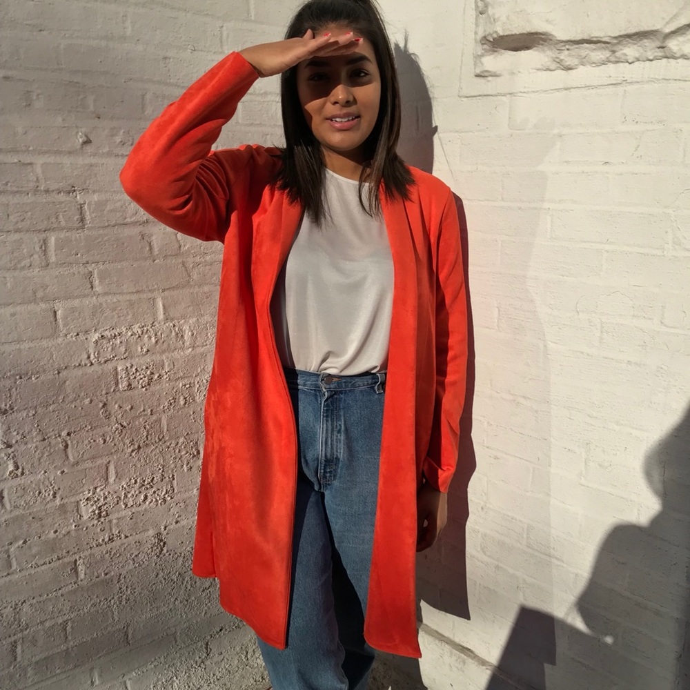 Zara Faux Suede Coat